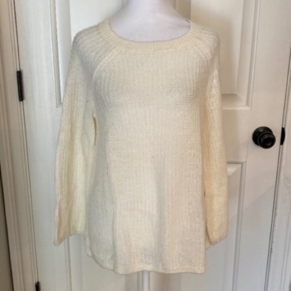 Project Naadam crewneck Sweater Ivory cream 33506 - Picture 1 of 11